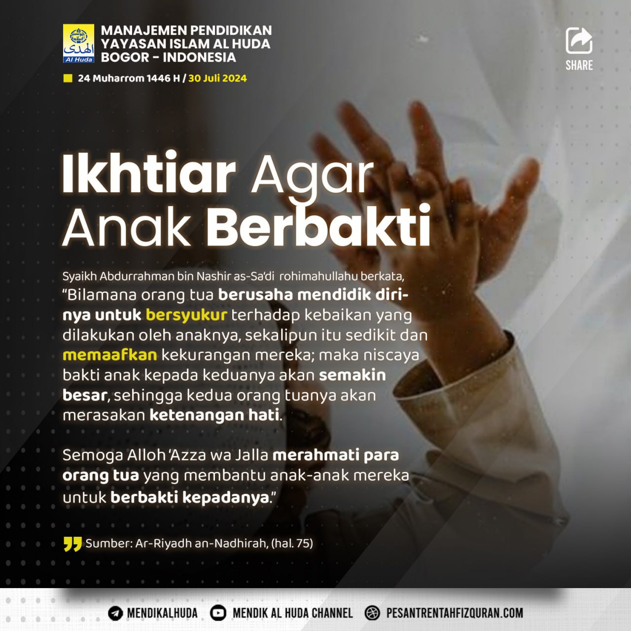 Ikhtiar Agar Anak Tumbuh Berbakti