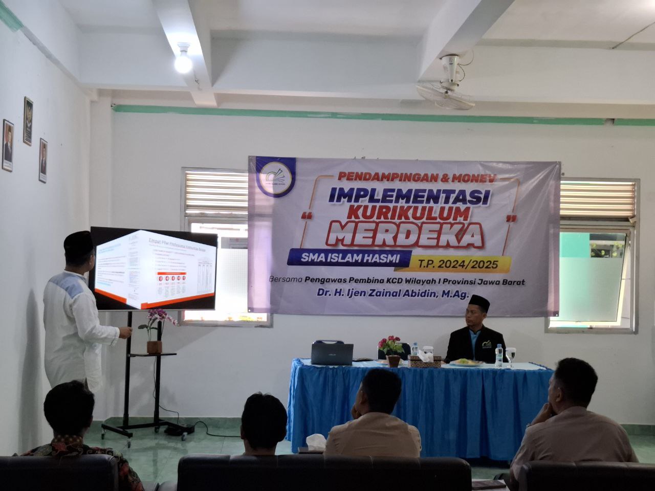 PENDAMPINGAN DAN MONEV IMPLEMENTASI KURIKULUM MERDEKA SMA ISLAM HASMI TP 2024/2025