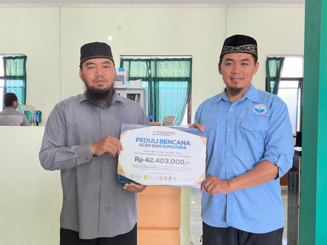 Aksi Nyata Kemanusiaan: Yayasan Islam Al-Huda Bogor Salurkan Donasi untuk Korban Bencana Aceh dan Sumatera